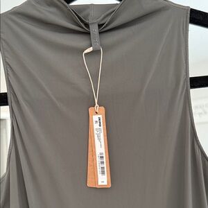 SOLD Skims Mock neck Sleeveless Gunmetal Maxi Dress